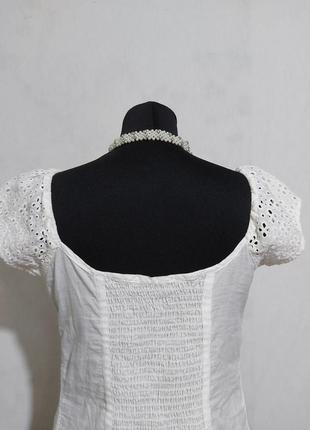 Брендовая, шикарная блуза со сквозной вышивкой7 фото