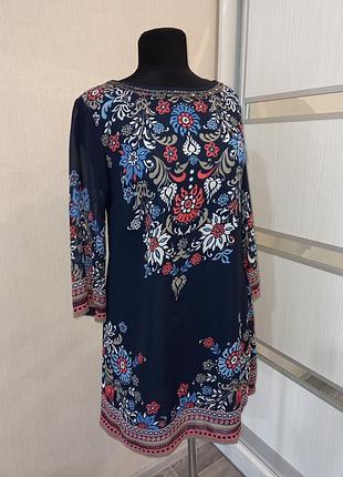 Шикарное шифоновое платье в цветочек  💙🌺