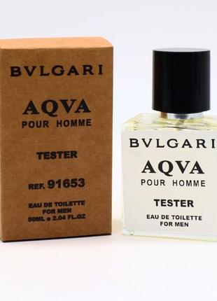 Мужские духи bvlgari aqva pour homme tester 50 ml.