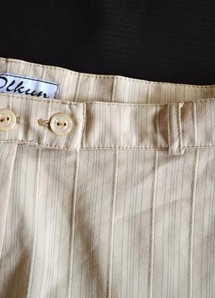 Бежеві літні прямі брюки (віскоза\пе\лайкра) l р.2 фото