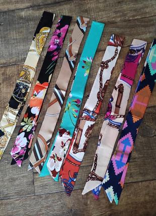 Хустка, шарф, гумка твилли стрічка аксесуар на голову сумку