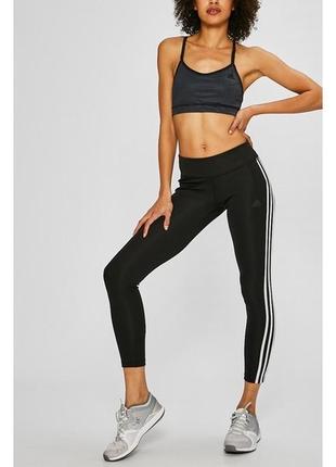 Женские лосины леггинсы тайтсы adidas training 2 move climalite 3-stripes