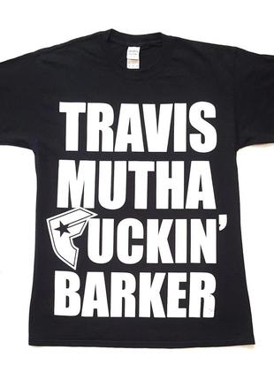 Раритетная футболка мерч travis mutha fuckin' barker blink 182 t-shirt1 фото