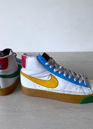 Кроссовки высокие nike кожа 4