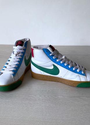Кроссовки высокие nike кожа 5