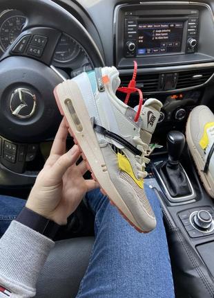 Кроссовки женские nike air max 87 x off-white white1 фото