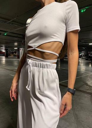 Костюм топ і штани палаццо люкс якість