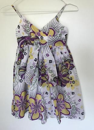 Sale‼️повітряний сарафан в квіти на дівчинку 7 років