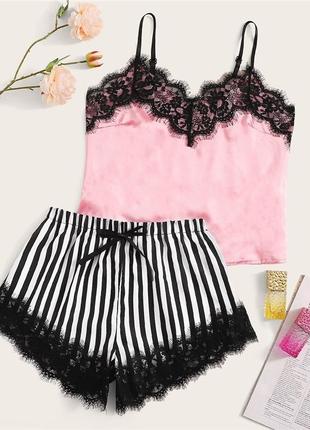 Піжама 💗 комплект домашньої одягу майка + шорти