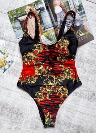 Сдельный слитный цельный женский купальник