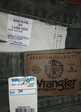 Нові вантажні джинсові шорти wrangler usa