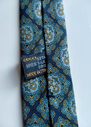 Краватка з візерунком від gucci5 фото