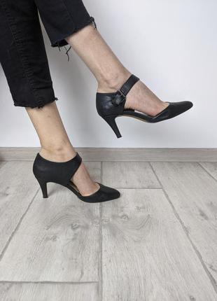 🔥🔥🔥 туфли черные классические на небольшом каблуке туфлі класичні2 фото