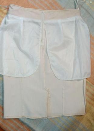 Идеальная юбка набедренная коттон из гипюровой отделкой миди5 фото