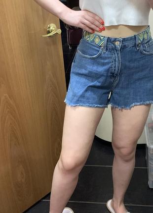 Синие шорты джинсовые короткие шорты