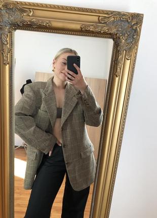 Брендовый винтажный пиджак hugo boss верблюжья шерсть
