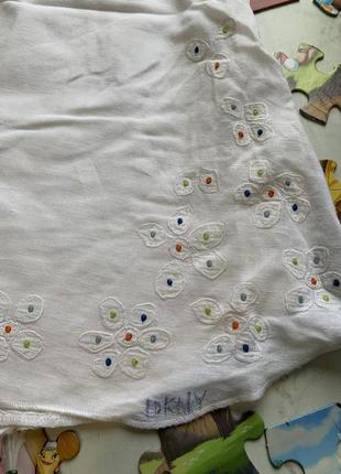 Белоснежный льняной сарафан платье dkny на 5-6 лет