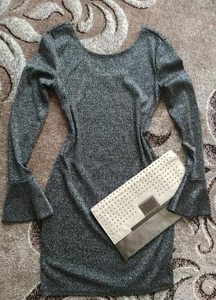 Платье плаття с люрексом primark 2