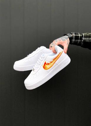 Nike air force 1 white fire найк аир форс! топ качаство!1 фото