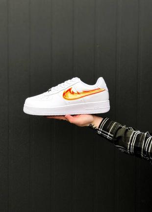 Nike air force 1 white fire найк аир форс! топ качаство!5 фото