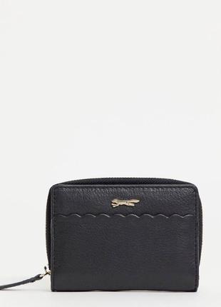 Маленький черный кожаный кошелек paul costelloe