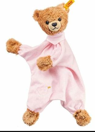 Steiff игрушки мишка и овечка погремушка кнопки в ушах