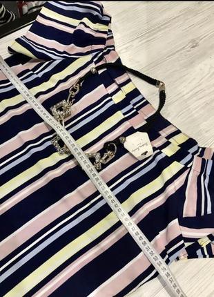 Распродажа полосатая блуза george,открытые плечи3 фото