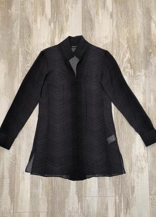 Шелковая блуза туника 100% шелк люкс бренд akris. размер 34, xs-s.1 фото