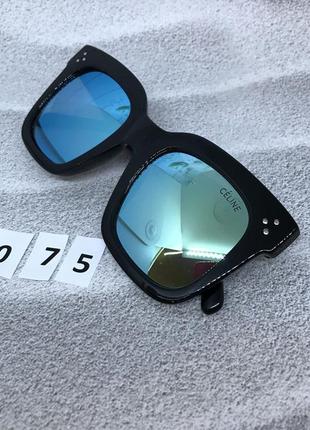 Сонцезахисні окуляри маска блакитні к. 20754 фото
