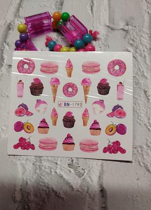 Наклейки для ногтей маникюра дизайна