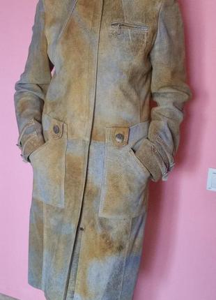 Шкіряний тренч