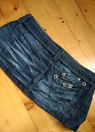 Крутезна джинсова спідничка мега міні5 фото