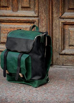 Кожаный мужской портфель, спортивный мужской рюкзак1 фото
