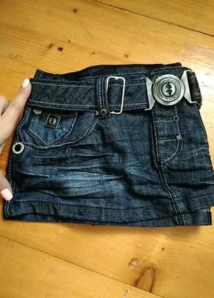 Крутезна джинсова спідничка мега міні4 фото