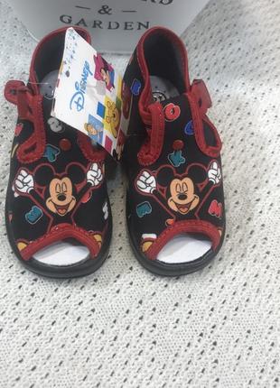 Текстильні тапочки босоніжки