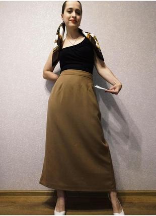 Спідниця максі шерсть нова! usa lily & taylor великий розмір20 батал.