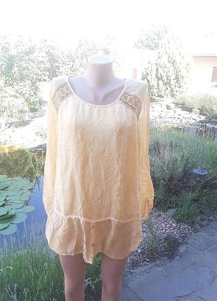 Очень легкая воздушная кофта  блуза  шелк