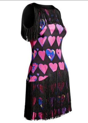 Шикарное платье с бахромой