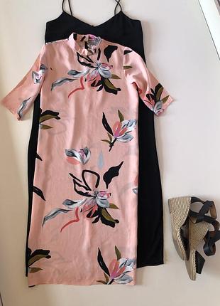 Натуральное красивое платье( ровный крой)