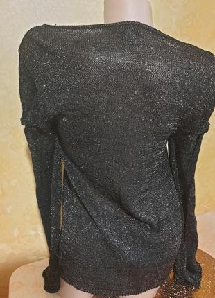 Оригинальная кофта блуза с блеском7 фото