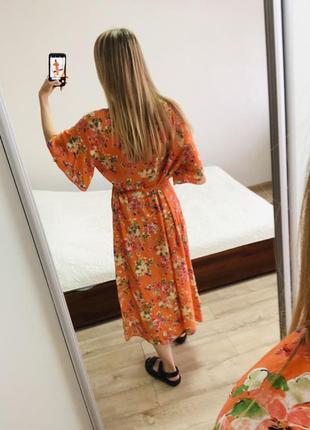 Плаття-халат квітковий принт3 фото