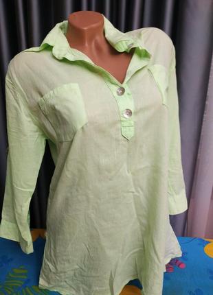 Натуральна туніка сорочка блузка туніка сорочка3 фото