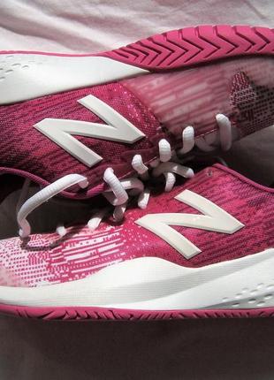 Кросівки new balance kc996wp3 (junior) - white/pink тенісні оригінал3 фото