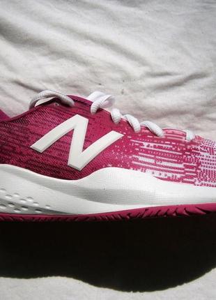 Кросівки new balance kc996wp3 (junior) - white/pink тенісні оригінал4 фото