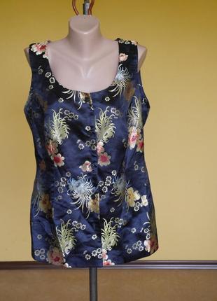 Блуза без бірок на 50-52 розмір  як самошита.схоже на товстий шовк-ш