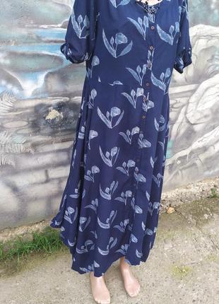 Платье цветочный принт бохо винтаж ассиметрия8 фото