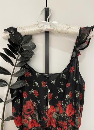 Легка блуза - туніка - троянди2 фото