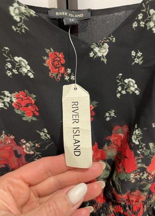 Легка блуза - туніка - троянди3 фото