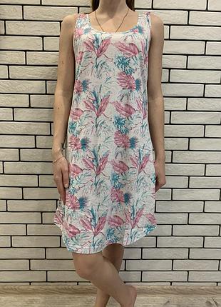 Легкое домашнее платье-ночнушка турция vienetta