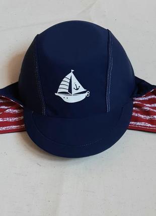 Пляжна кепка панамка з захистом upf 40+ mothercare англія на 3-6 місяців (47-49см)2 фото